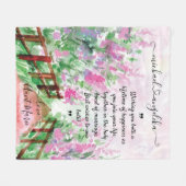 Couverture Polaire Cadeau pour les jeunes mariés avec message personn (Devant (Horizontal))