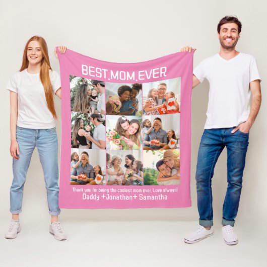 Couverture Polaire Cadeau Pour Meilleure Maman Toujours Famille Photo (En situation)