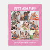 Couverture Polaire Cadeau Pour Meilleure Maman Toujours Famille Photo (Devant)