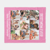 Couverture Polaire Cadeau Pour Meilleure Maman Toujours Famille Photo (Devant (Horizontal))