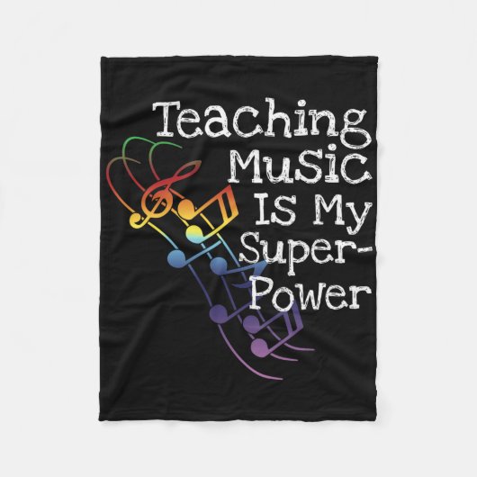Couverture Polaire Cadeau pour professeur de musique (Devant)