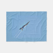 Couverture Polaire Cadeau Supersonic Airforce Jet-Fighter Designer (Devant (Horizontal))