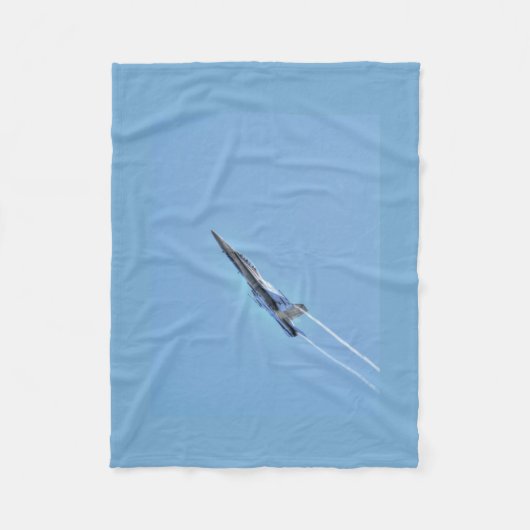 Couverture Polaire Cadeau Supersonic Airforce Jet-Fighter Designer (Devant)