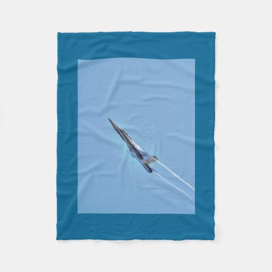 Couverture Polaire Cadeau Supersonic Airforce Jet-Fighter Designer (Devant)