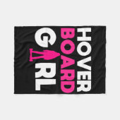 Couverture Polaire Cadeau sur le thème du Hoverboard pour filles (Devant (Horizontal))