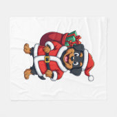 Couverture Polaire Cadeau Surprise Pomeranian (Devant (Horizontal))