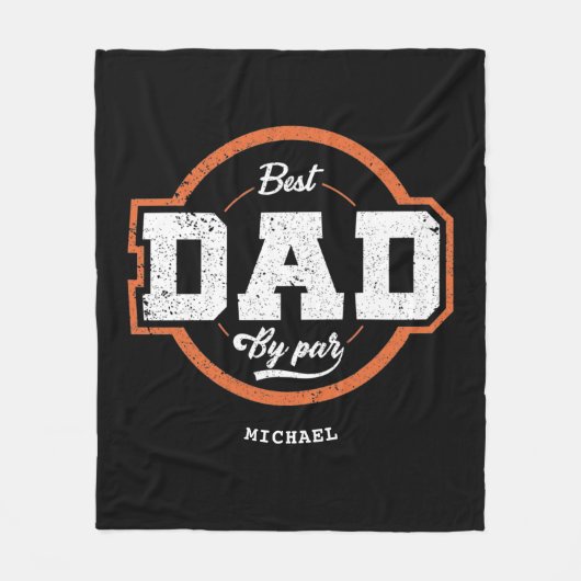 Couverture Polaire Cadeau texte personnalisé pour papa (Devant)