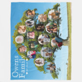 Couverture Polaire Cadeau unique Keepsaké | Photo de l'arborescence d (Devant)