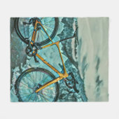 Couverture Polaire Cadeau Vélo Lover (Devant (Horizontal))