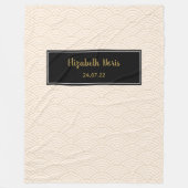 Couverture Polaire Cadeaux Baptême JW customisés (Devant)