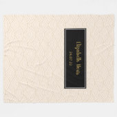 Couverture Polaire Cadeaux Baptême JW customisés (Devant (Horizontal))