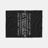 Couverture Polaire Cadeaux Bodybuilder - Funny Weighter-lifter et Bod (Devant (Horizontal))