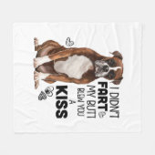 Couverture Polaire Cadeaux Boxer Dog (Devant (Horizontal))