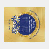 Couverture Polaire Cadeaux Cheerleading faits sur commande de car de (Devant (Horizontal))