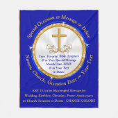 Couverture Polaire Cadeaux Chrétiens Personnalisés. Toutes les occasi (Devant)