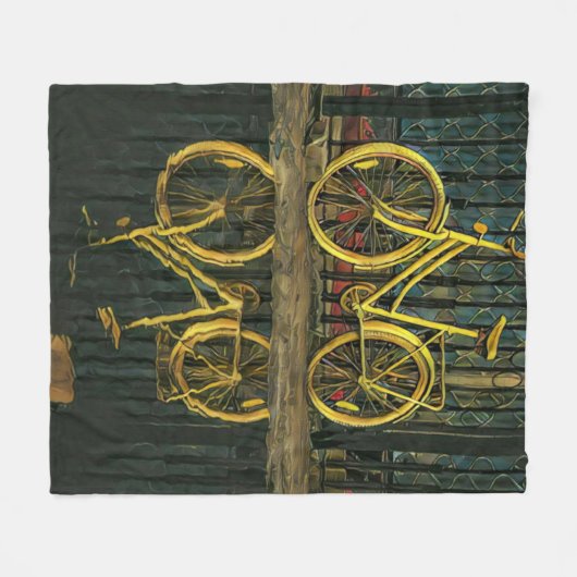 Couverture Polaire Cadeaux cyclistes (Devant (Horizontal))