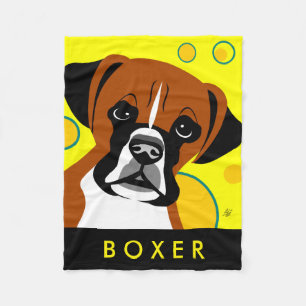 Couverture Polaire Cadeaux d'amoureux des chiens de boxeur