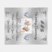 Couverture Polaire Cadeaux d'anniversaire personnalisés par année (Devant (Horizontal))