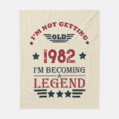 Couverture Polaire Cadeaux d'anniversaire vintages personnalisés (Devant)