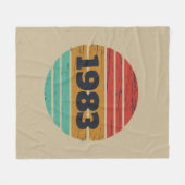 Couverture Polaire Cadeaux d'anniversaire vintages personnalisés (Devant (Horizontal))