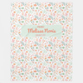 Couverture Polaire Cadeaux de baptême JW personnalisés pour soeurs - (Devant)