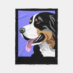 Couverture Polaire Cadeaux de chien de montagne de Bernese