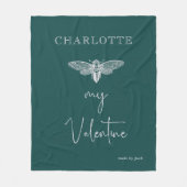 Couverture Polaire Cadeaux de confession de la Saint-Valentin créatif (Devant)