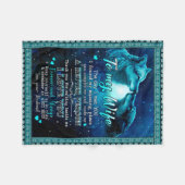 Couverture Polaire Cadeaux de femme | Lettre À Ma Femme Je T'Aime Pou (Devant (Horizontal))