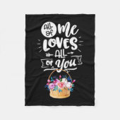 Couverture Polaire Cadeaux de mariage | Moi Tous Vous Aime Tous (Devant)