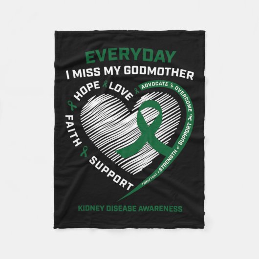 Couverture Polaire Cadeaux de mémoire femmes Godmère Kidney Disease A (Devant)