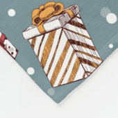 Couverture Polaire Cadeaux de Noël motif (Coin)