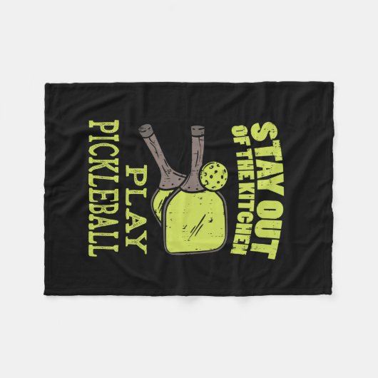 Couverture Polaire Cadeaux De Pickleball (Devant (Horizontal))