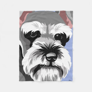 Couverture Polaire Cadeaux de Schnauzer miniature
