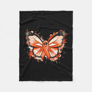 Couverture Polaire Cadeaux de sensibilisation Beurre de ruban orange
