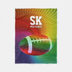 Couverture Polaire Cadeaux de supporter de la boule de rugby