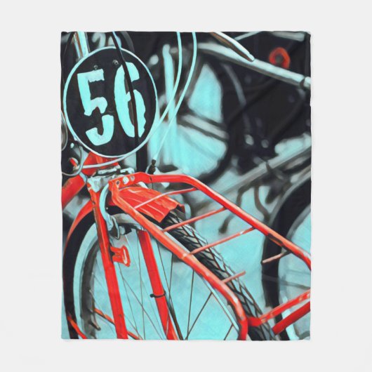 Couverture Polaire Cadeaux de vélo pour elle (Devant)