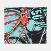 Couverture Polaire Cadeaux de vélo pour elle (Devant (Horizontal))