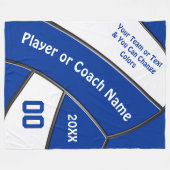 Couverture Polaire Cadeaux de volley-ball personnalisés pour joueurs  (Devant (Horizontal))