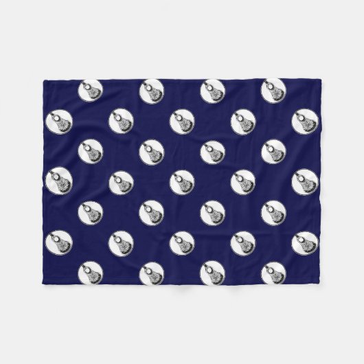 Couverture Polaire Cadeaux d'équipe de crosse (Devant (Horizontal))