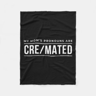 Couverture Polaire Cadeaux d'humour noir pour femmes, les pronoms de