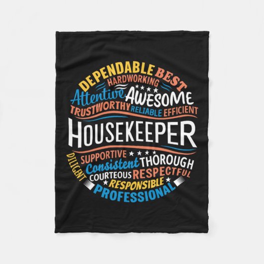 Couverture Polaire Cadeaux ménagères amusant semaine de ménage Appréc (Devant)