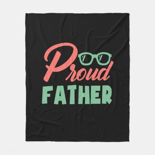 Couverture Polaire Cadeaux papa | Père fier (Devant)
