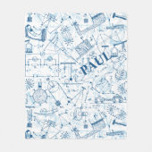 Couverture Polaire Cadeaux personnalisés de physique pour des (Devant)