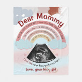 Couverture Polaire Cadeaux Personnalisés Pour Maman Pour Être Chère M (Devant)