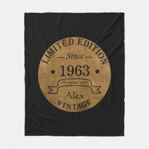 Couverture Polaire Cadeaux personnalisés soixante vintages 60e annive