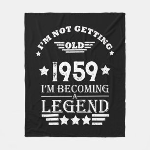 Couverture Polaire Cadeaux personnalisés vintages 65e anniversaire