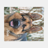 Couverture Polaire Cadeaux photo pour animaux de compagnie Amoureux d (Devant (Horizontal))