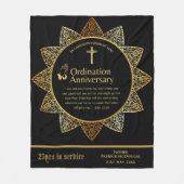 Couverture Polaire Cadeaux pour l'anniversaire de l'Ordination du prê (Devant)