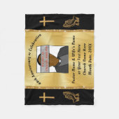 Couverture Polaire Cadeaux pour l'anniversaire du pasteur et de la fe (Devant)