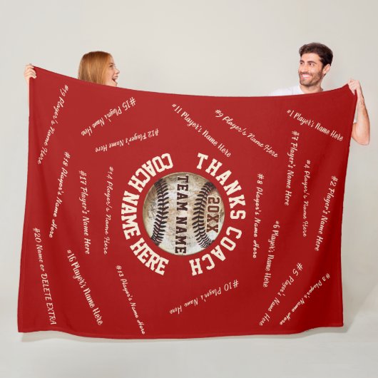 Couverture Polaire Cadeaux rouges et blancs d'entraîneur de (En situation)